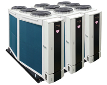 六角棱风冷变频热泵机组